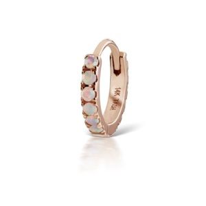 {maria tash} opal eternity hoop earring - 14k rose gold - 8mm